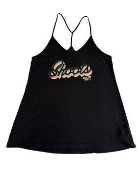 Local Motion Hawaii Womens Shoots Cotton Graphic Camisole Top Black Size M Surf